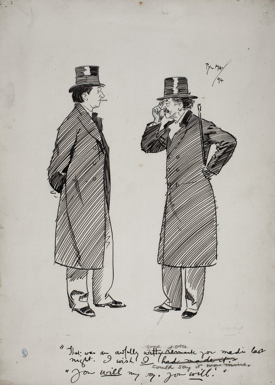 Oscar Wilde i Whistler autorstwa Phil May