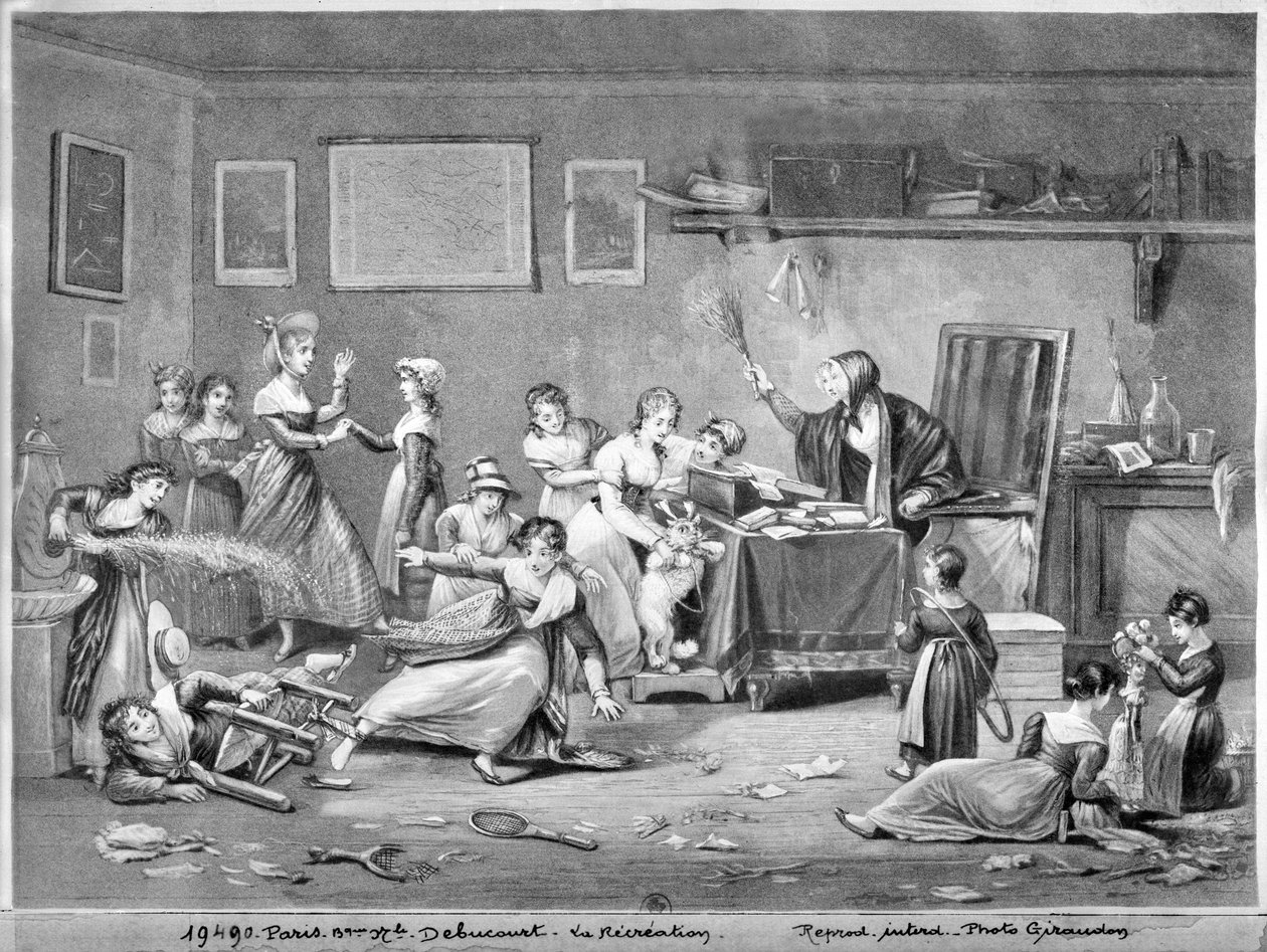 Czas przerwy (akwatinta) autorstwa Philibert Louis Debucourt