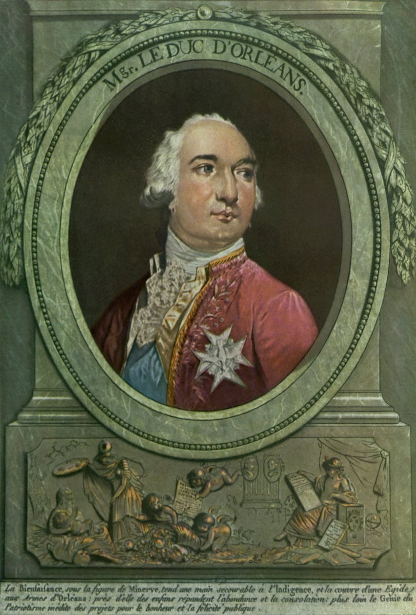 Ludwik Filip książę Orleanu autorstwa Philibert Louis Debucourt