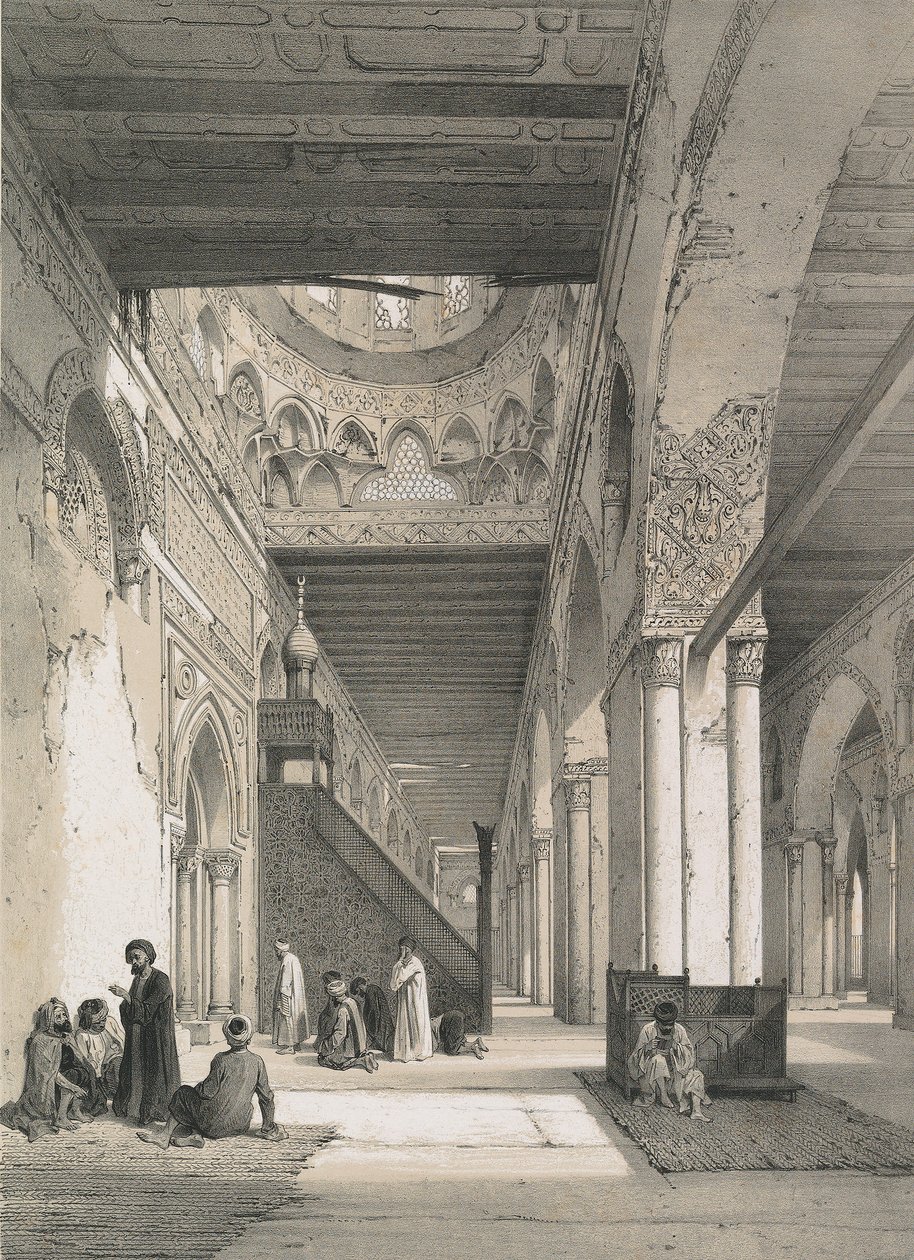 Meczet Ibn Tulona autorstwa Philibert Joseph Girault de Prangey