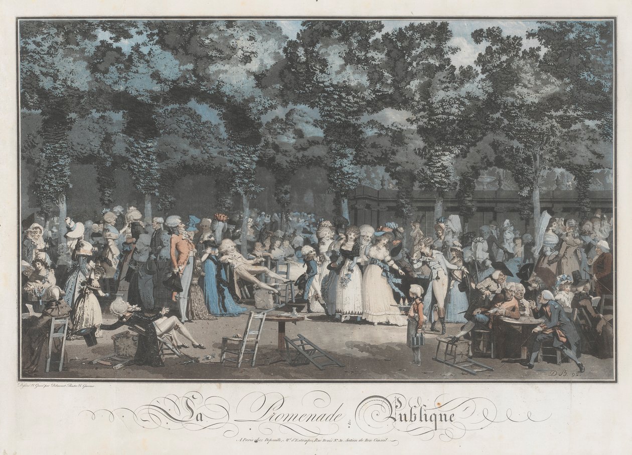 Promenada Publiczna autorstwa Philibert Louis Debucourt