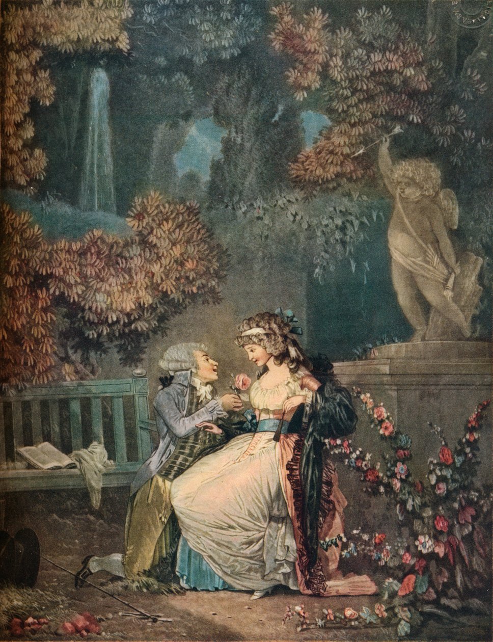 Róża, 1788, 1916 autorstwa Philibert Louis Debucourt