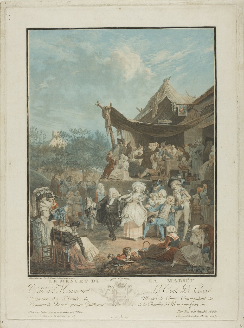 Menuet panny młodej autorstwa Philibert Louis Debucourt