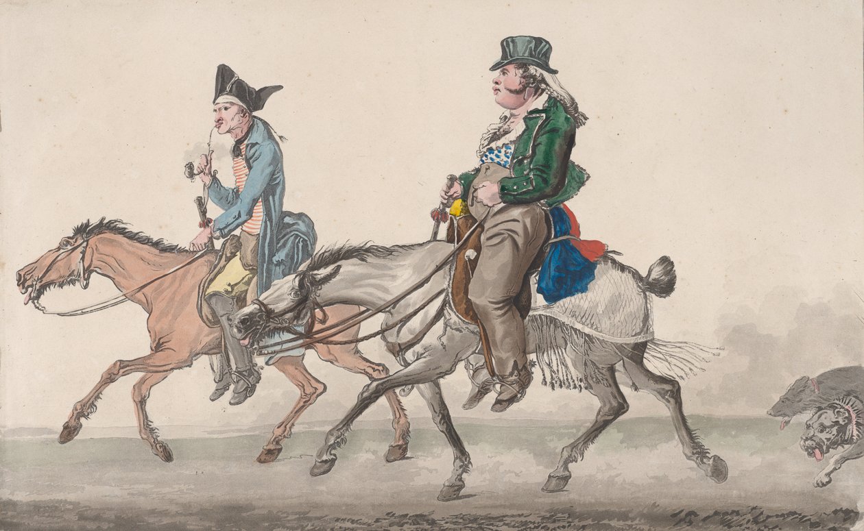 Droga do Poissy, 1816. autorstwa Philibert Louis Debucourt