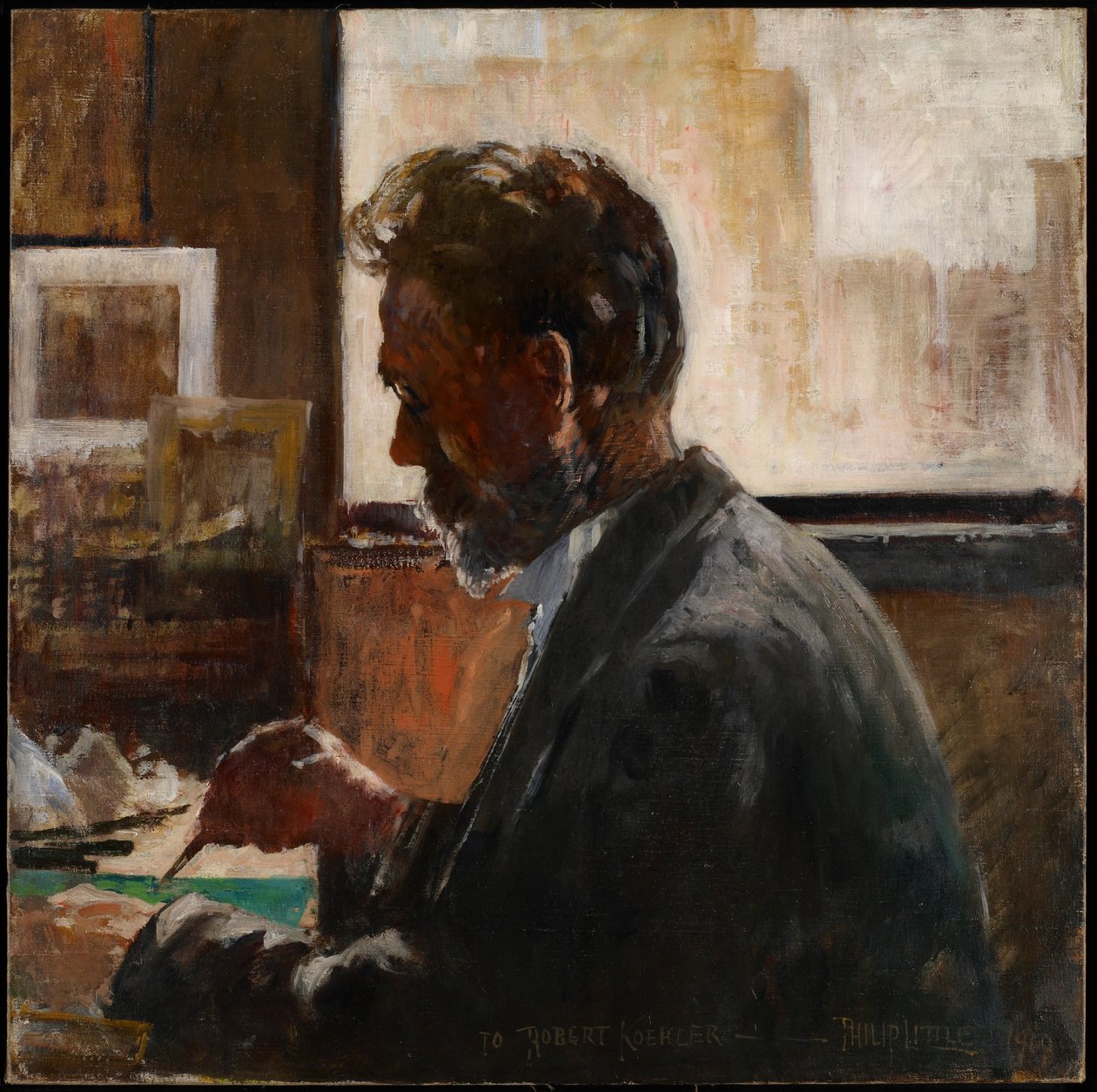 Portret Roberta Koehlera, 1910 autorstwa Philip Little