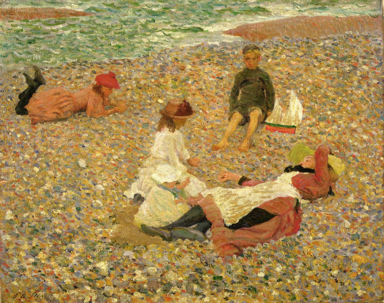 Knucklebones, Walberswick, 1888-89 autorstwa Philip Wilson Steer