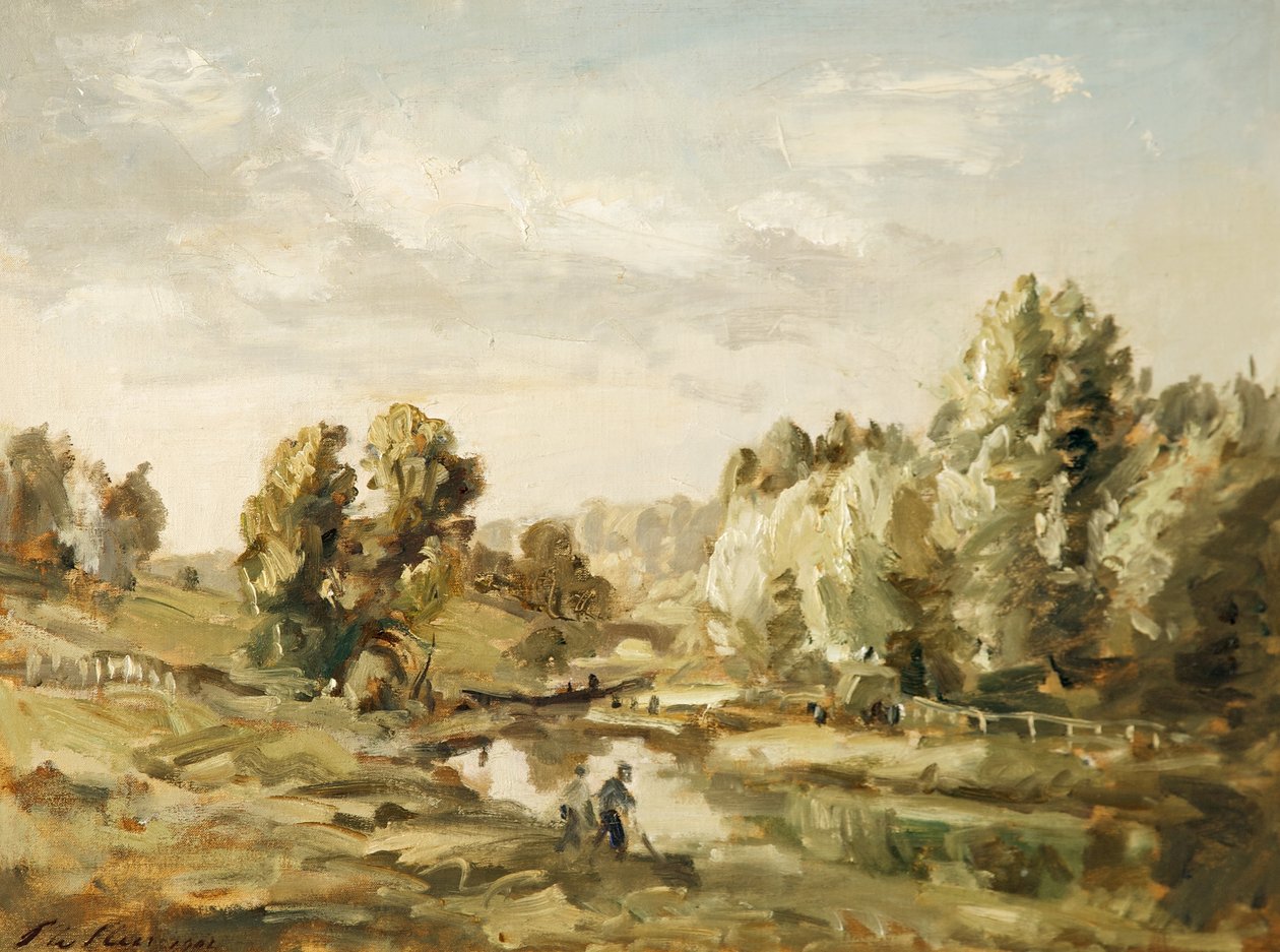 Kanał Stroud, Gloucestershire, 1902 r. autorstwa Philip Wilson Steer