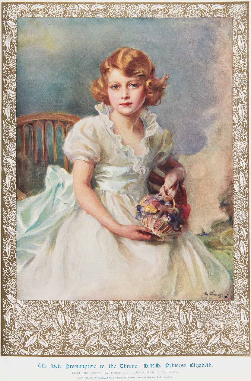 Księżniczka Elżbieta, lat 7 autorstwa Philip Alexius de (after) Laszlo