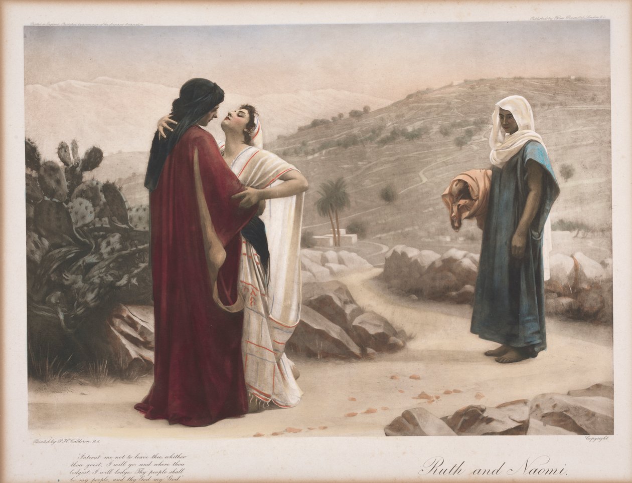 Rut i Noemi autorstwa Philip Hermogenes Calderon