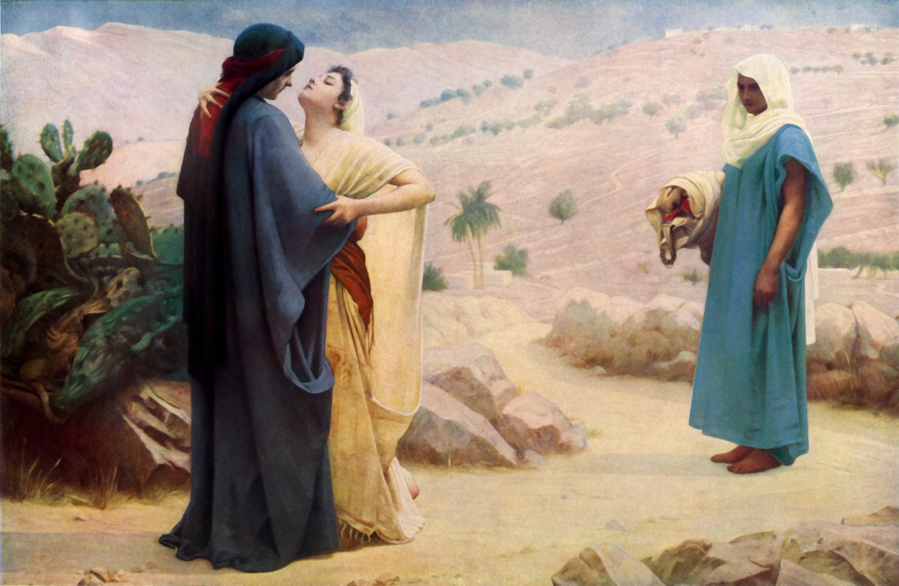 Rut i Noemi, 1886, 1936. autorstwa Philip Hermogenes Calderon