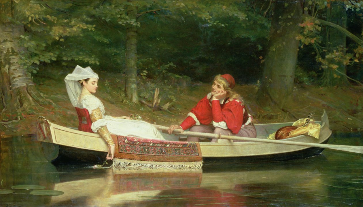 Z rzeką, 1869 autorstwa Philip Hermogenes Calderon