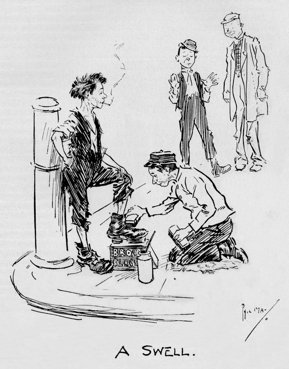 Fala, c1896, 1897 autorstwa Philip William May