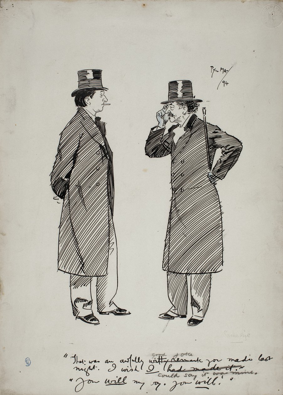 Oscar Wilde i Whistler autorstwa Philip William May