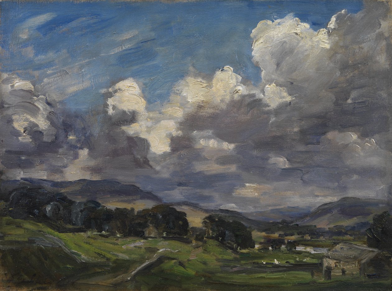 Hawes, Wensleydale, ok. 1900-10 (olej na płótnie) autorstwa Philip Wilson Steer