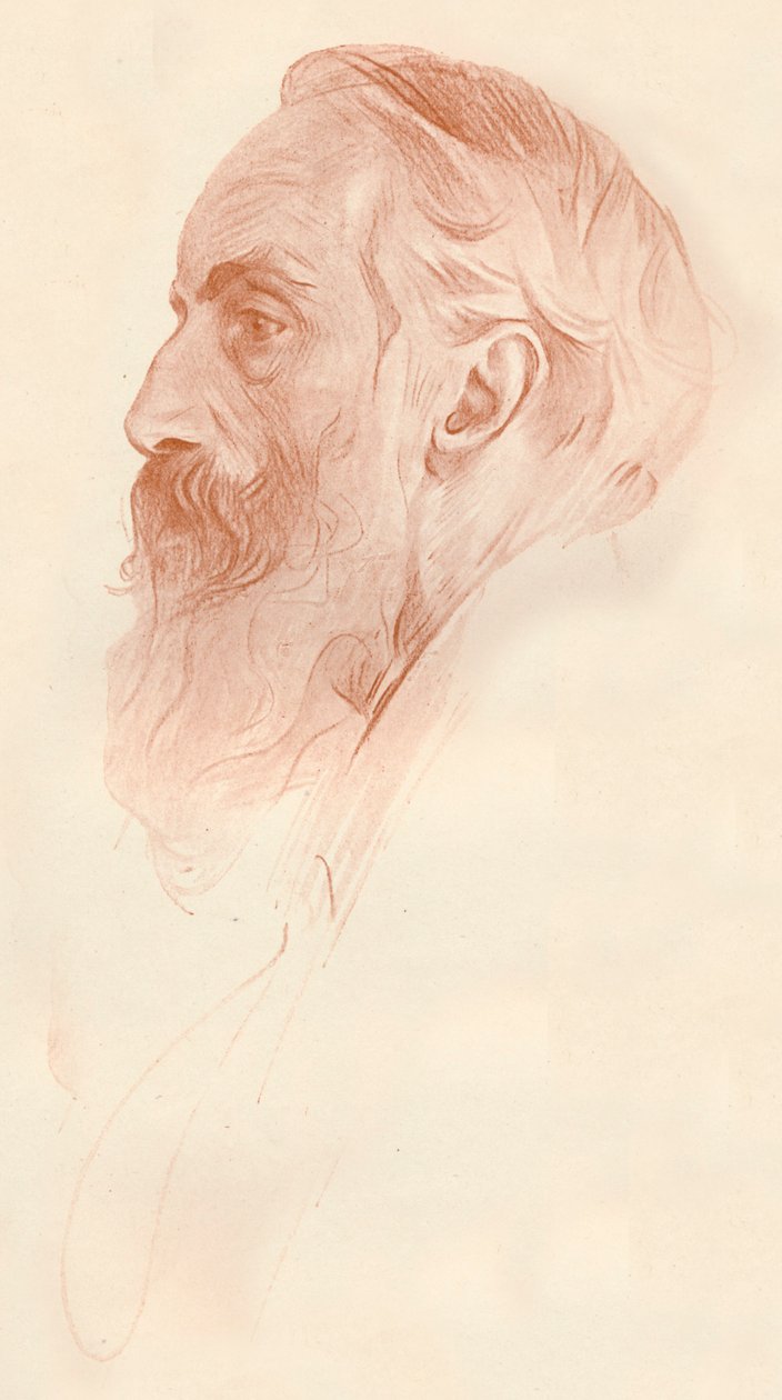 Studium profilu, c1921 autorstwa Philip de László