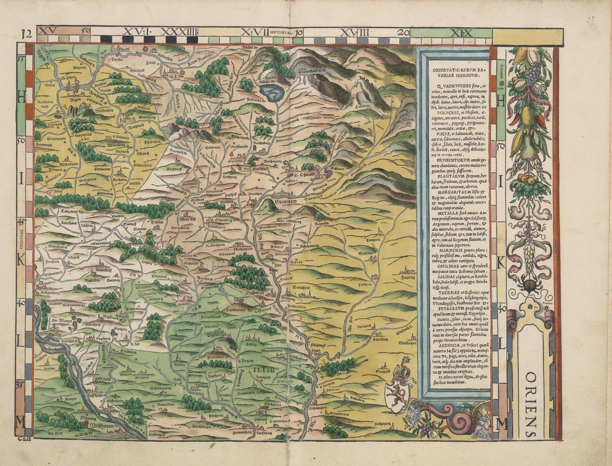 Bawarskie stoły wiejskie z 1568 r. (panel 12) autorstwa Philipp Apian