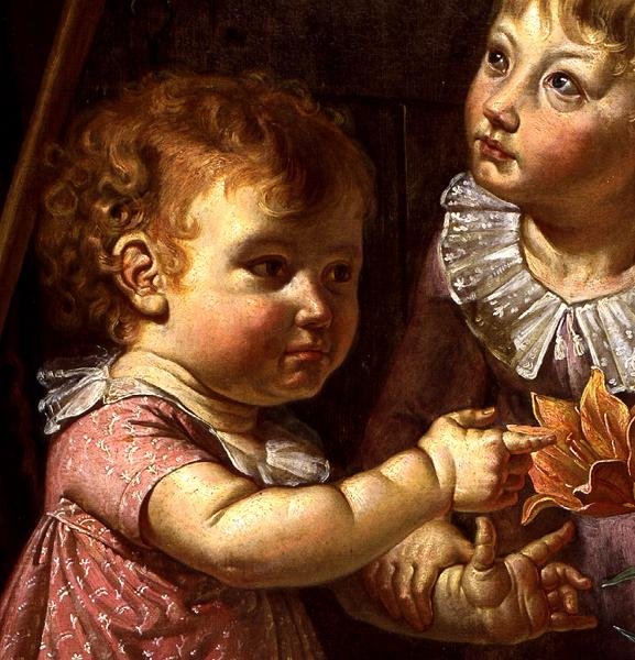 Fragment „Rodzice artysty”, 1806 autorstwa Philipp Otto Runge