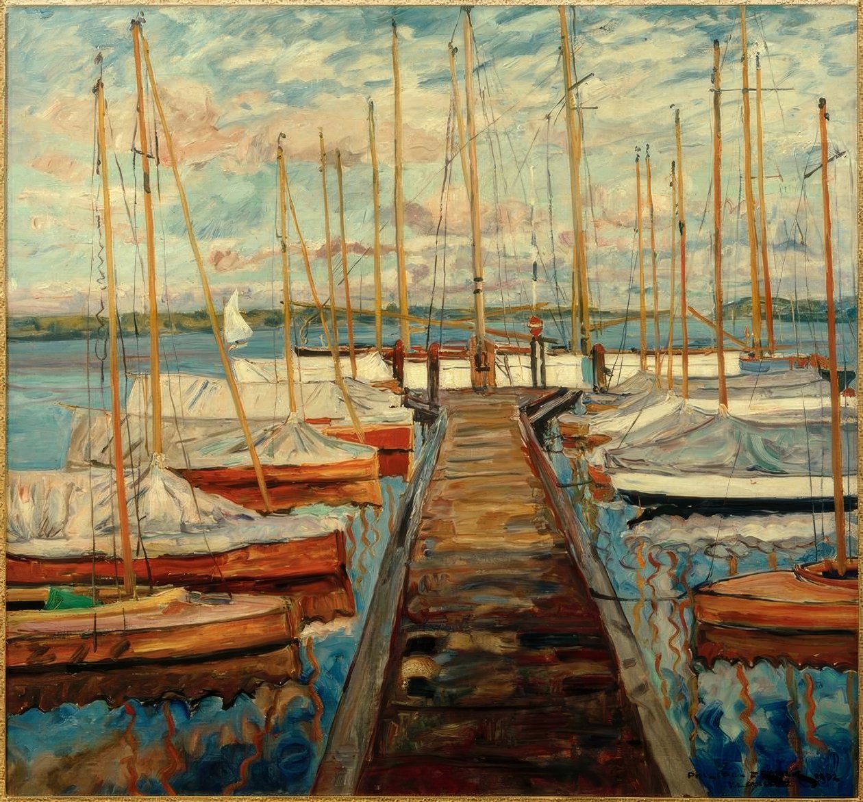 Pomost z żaglówkami autorstwa Philipp Franck