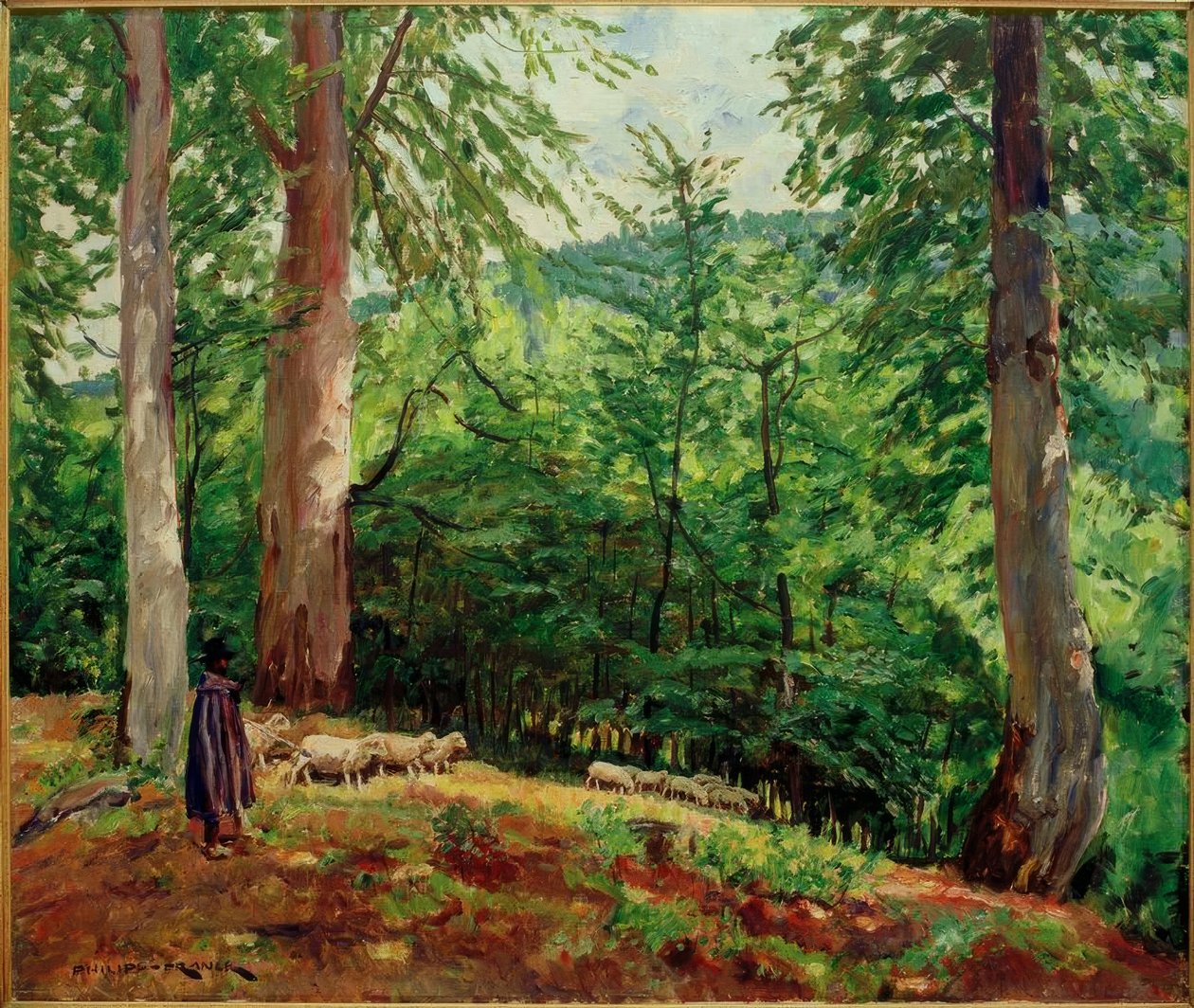Pasterz ze stadem owiec w Taunus autorstwa Philipp Franck