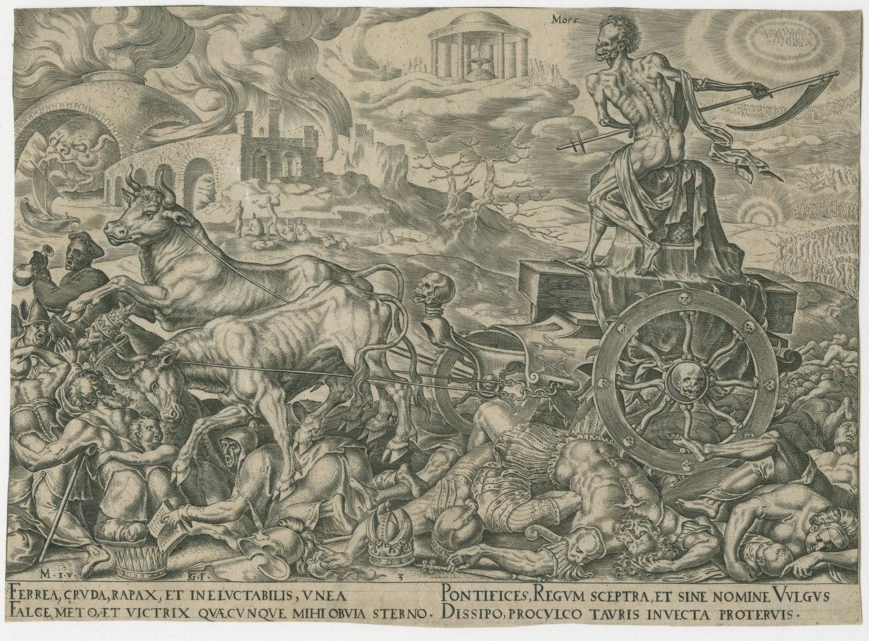 Triumf śmierci, c. 1565. autorstwa Philipp Galle