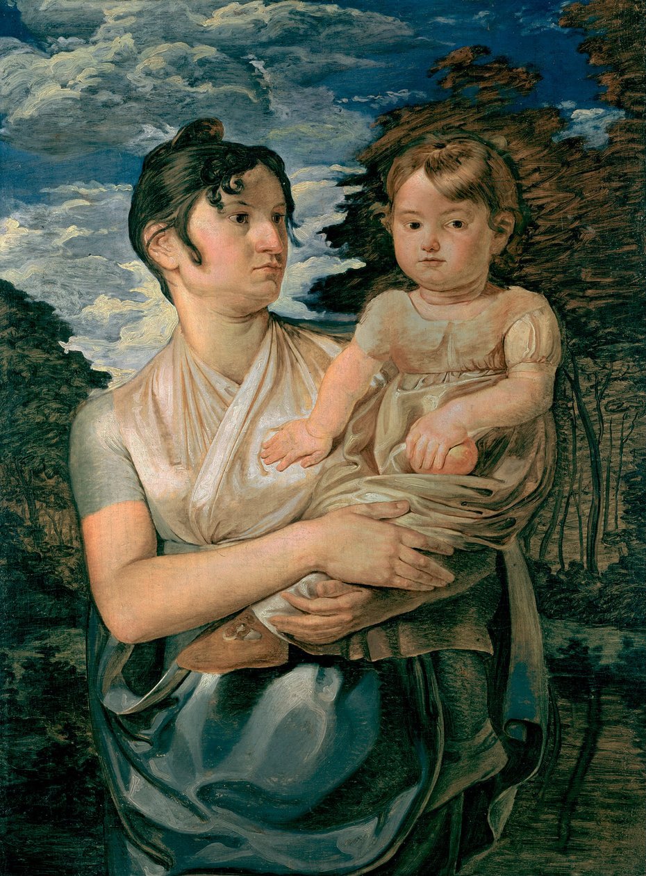 Pauline Runge z dwuletnim synem, 1807 autorstwa Philipp Otto Runge