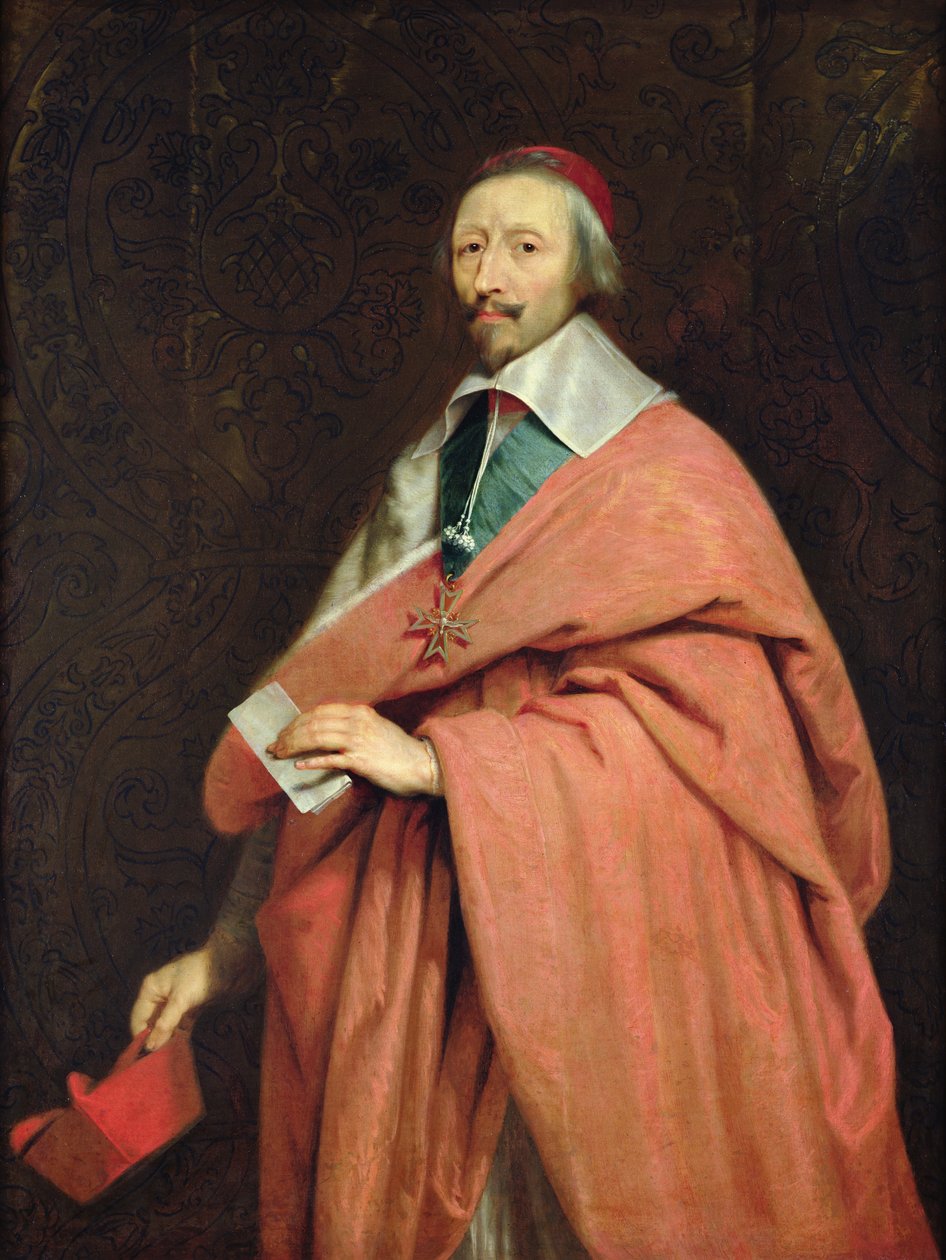 Kardynał Richelieu (1585-1642) c.1639 autorstwa Philippe de Champaigne