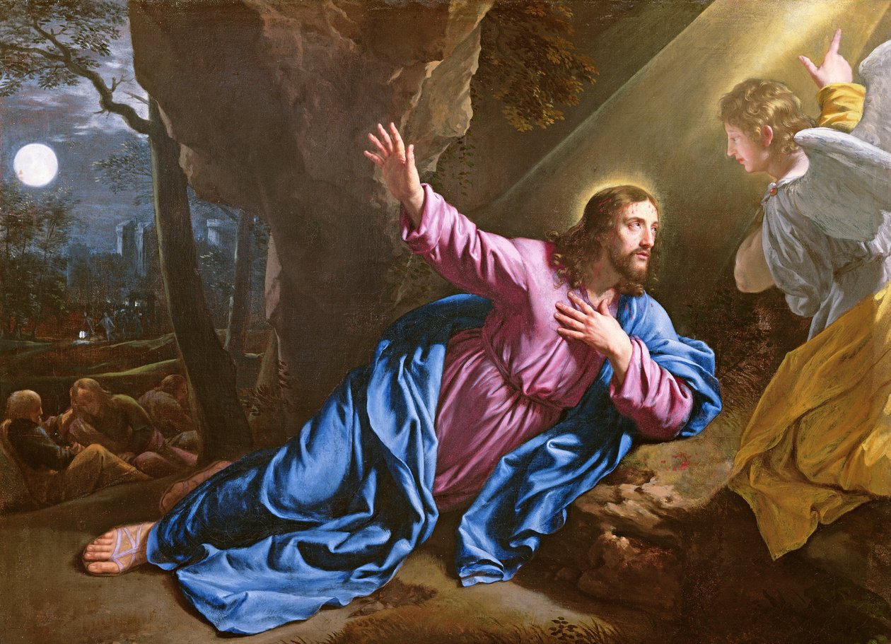 Chrystus w Ogrodzie Oliwnym, 1646-50 autorstwa Philippe de Champaigne