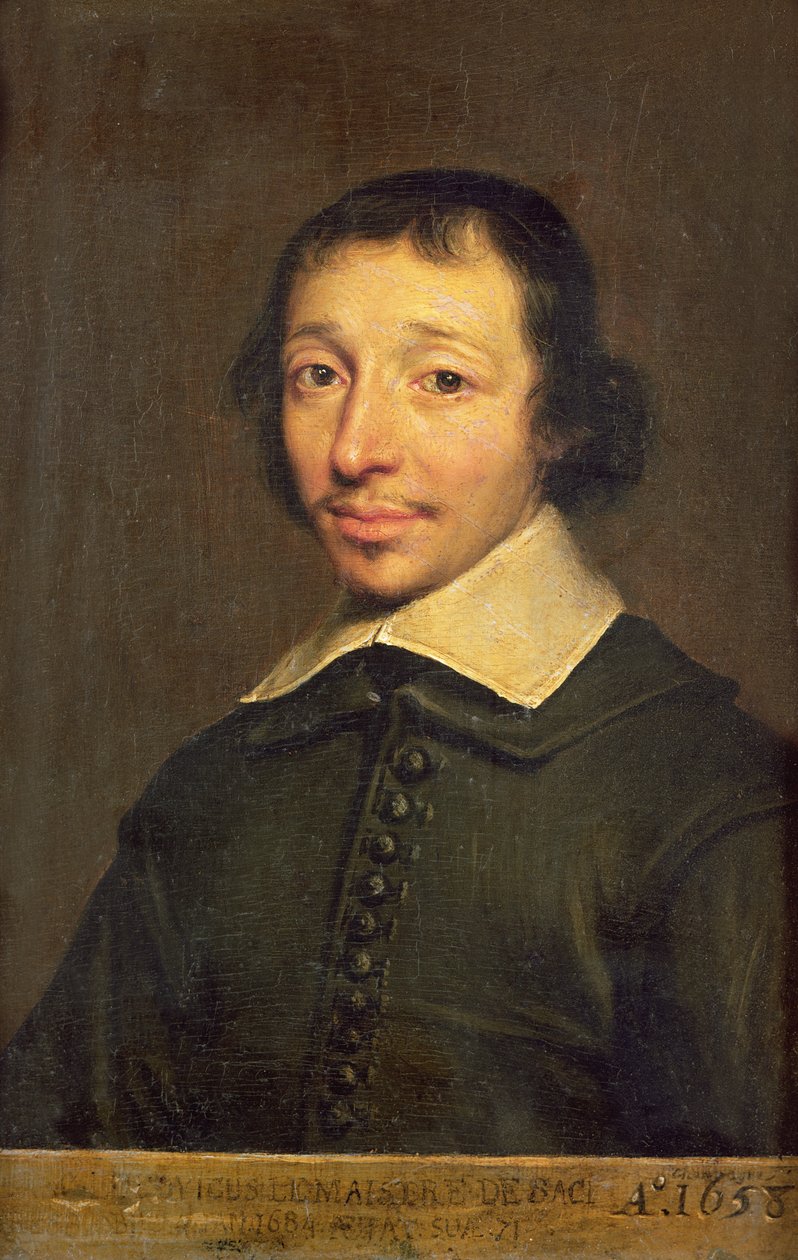 Portret Izaaka-Louisa Lemaistre de Sacy (1613-84) 1658 autorstwa Philippe de Champaigne