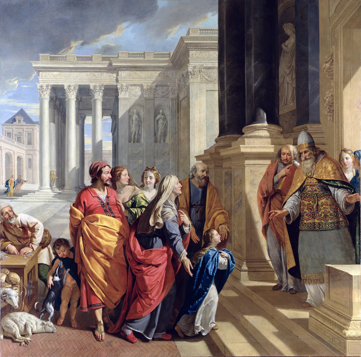 په معبد کې د ورجن وړاندې کول، 1639-40 پولی autorstwa Philippe de Champaigne