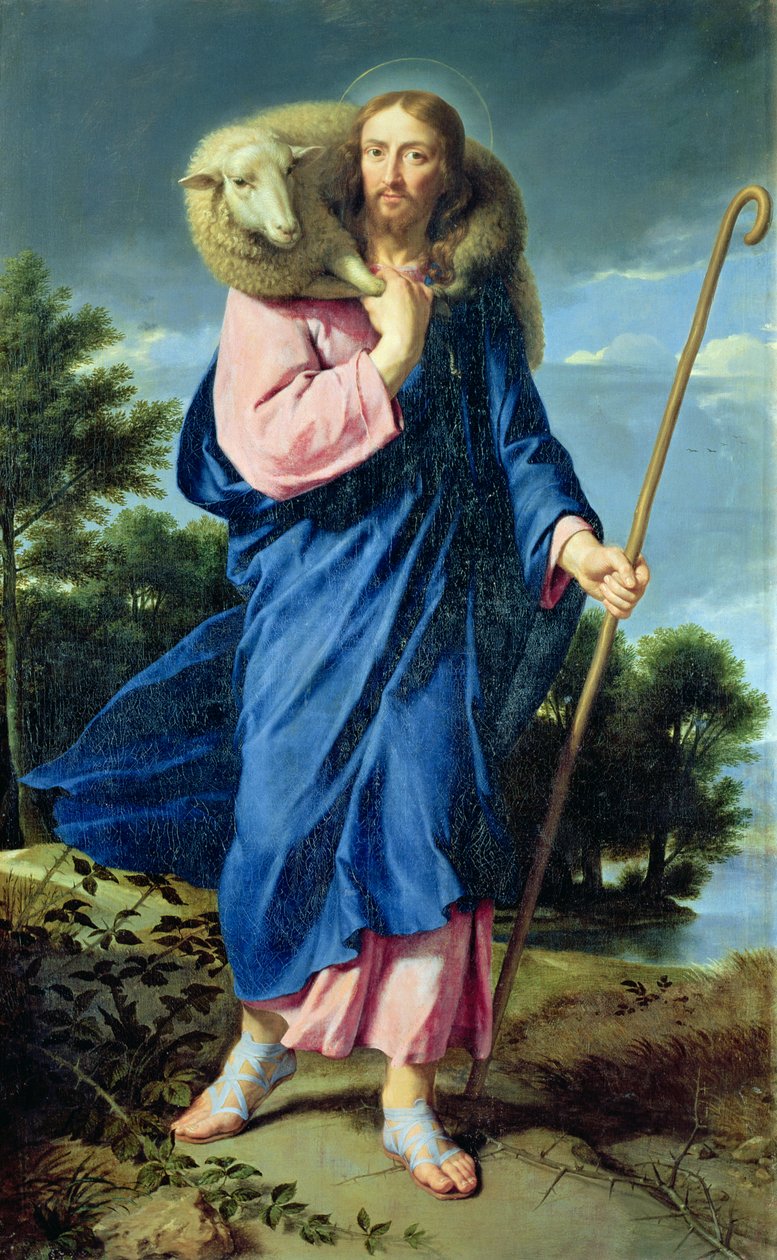 Dobry Pasterz, ok. 1650-60 autorstwa Philippe de Champaigne