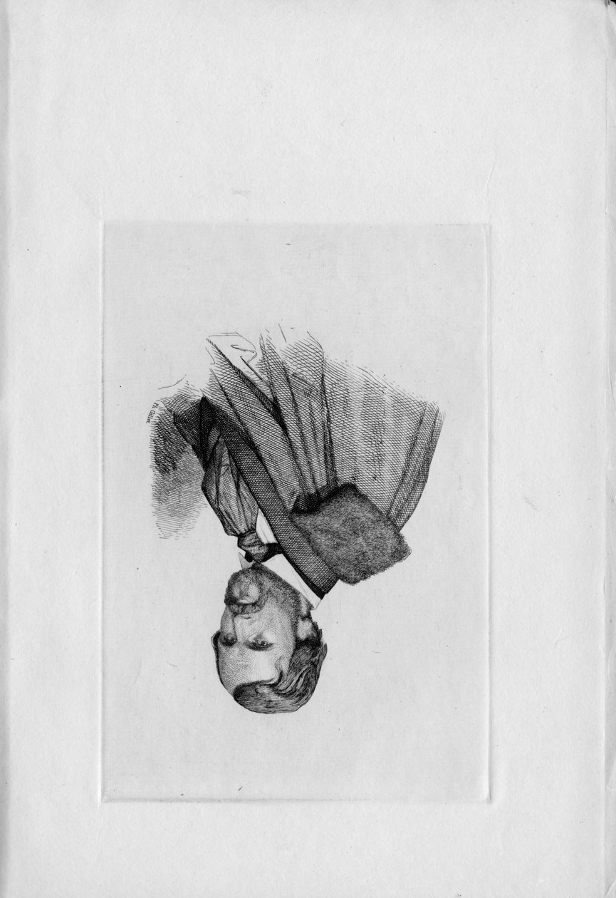 grawerowany portret autorstwa Philippe A. Gillet