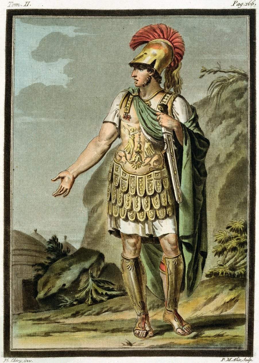 Achilles w zbroi, kostium do „Ifigenii w Aulidzie” Jeana Racine