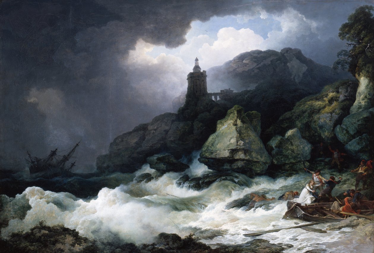 Wrak statku, 1793 autorstwa Philippe Jacques de Loutherbourg