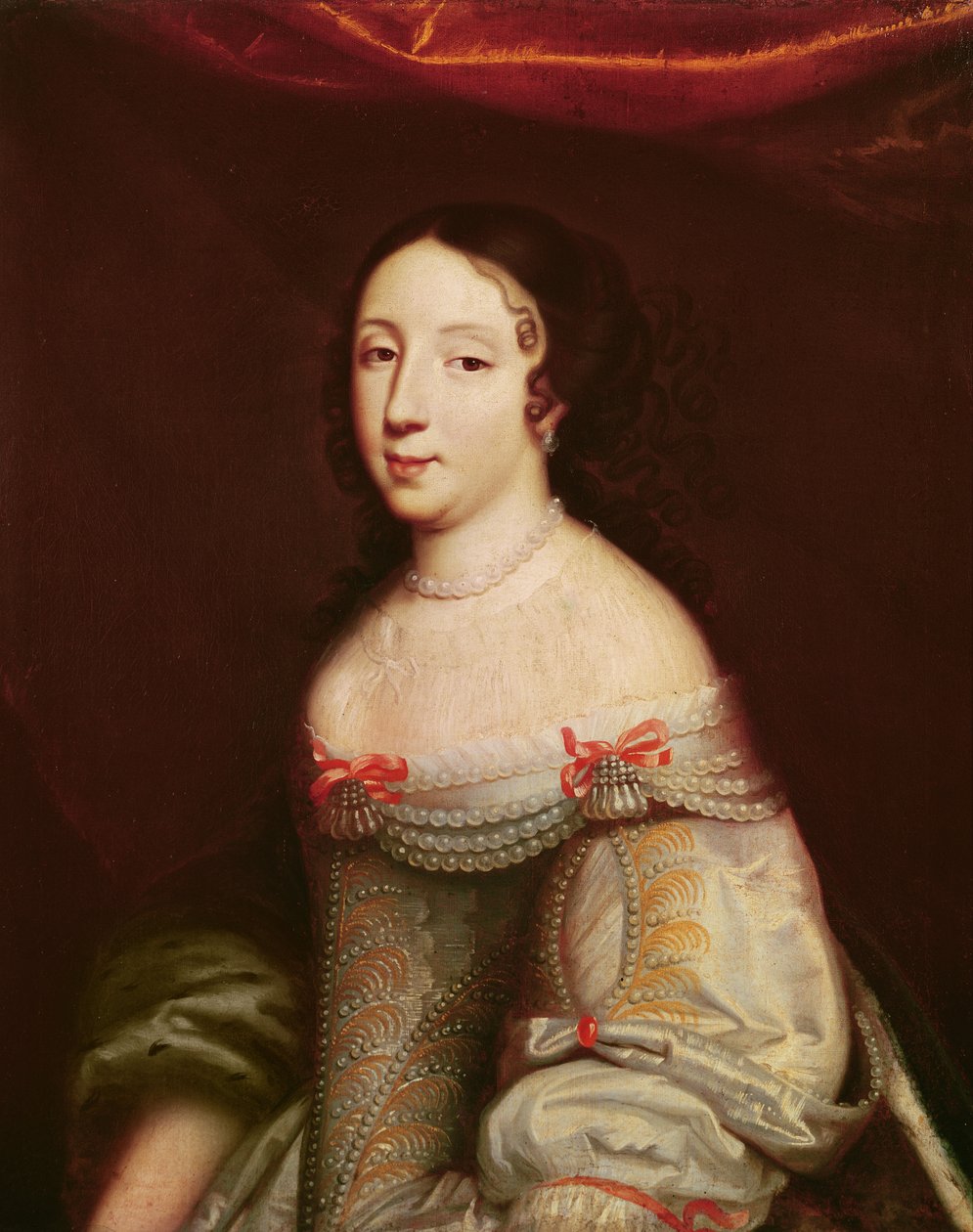 Portret Anny Austriaczki (1601-1666), Infantki Hiszpanii, królowej Francji i Nawarry (1615-1643) autorstwa Philippe de Champaigne