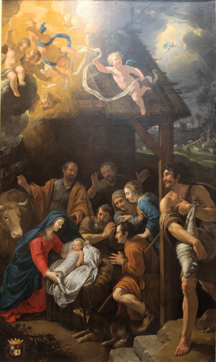 Adoracja pasterzy autorstwa Philippe de Champaigne