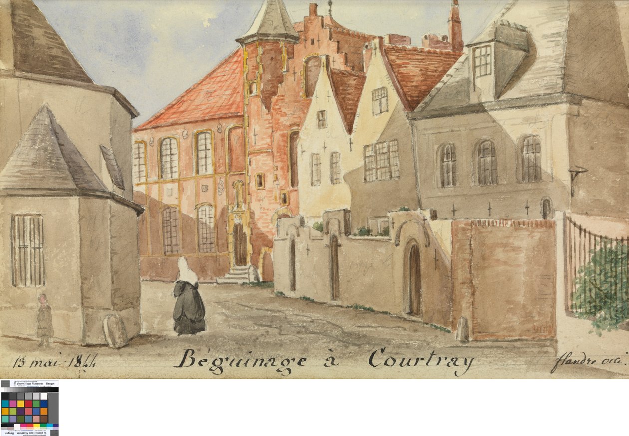 Beginaż w Courtray autorstwa Philippe Auguste de Peellaert