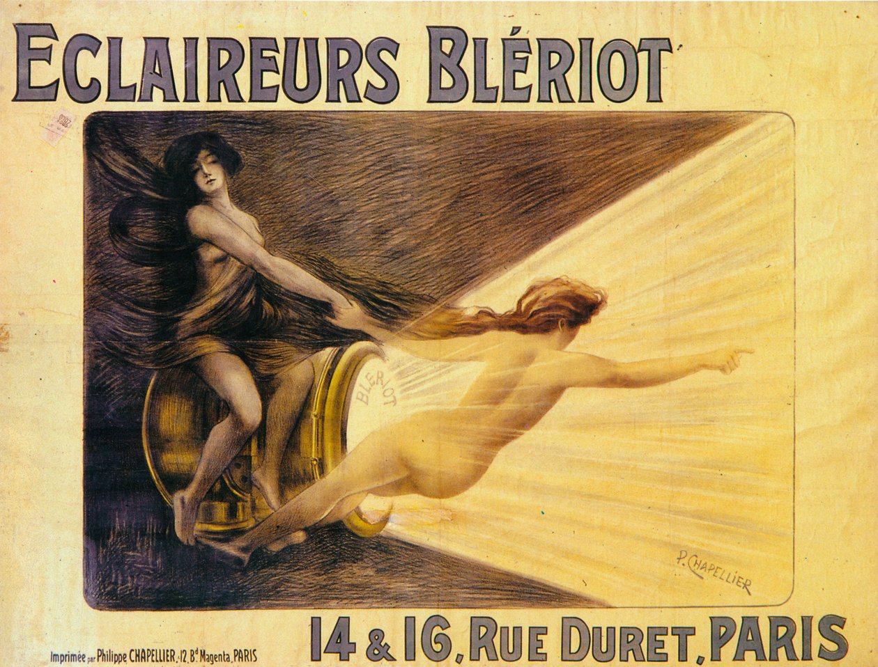 Reklama reflektorów Bleriot, c1905 autorstwa Philippe Chapellier