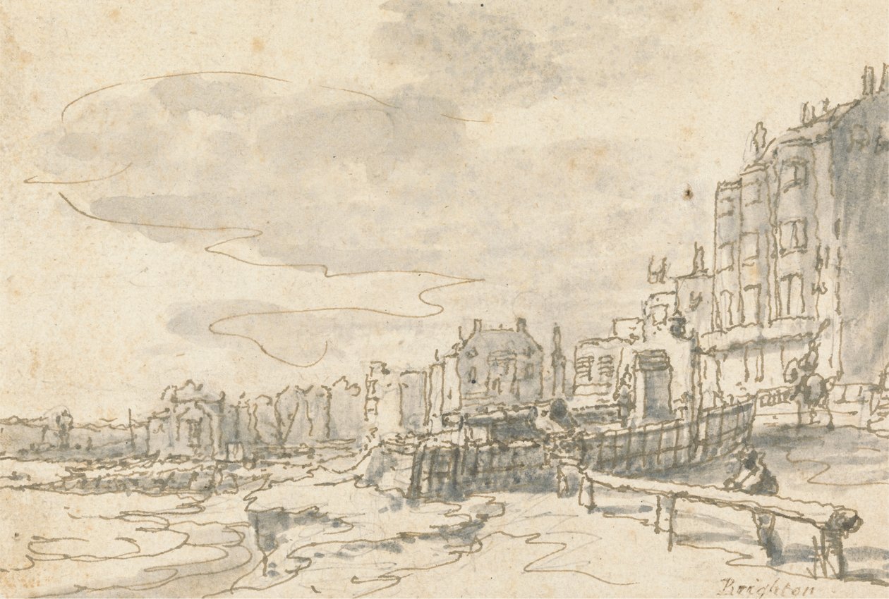 Front w Brighton autorstwa Philippe Jacques de Loutherbourg