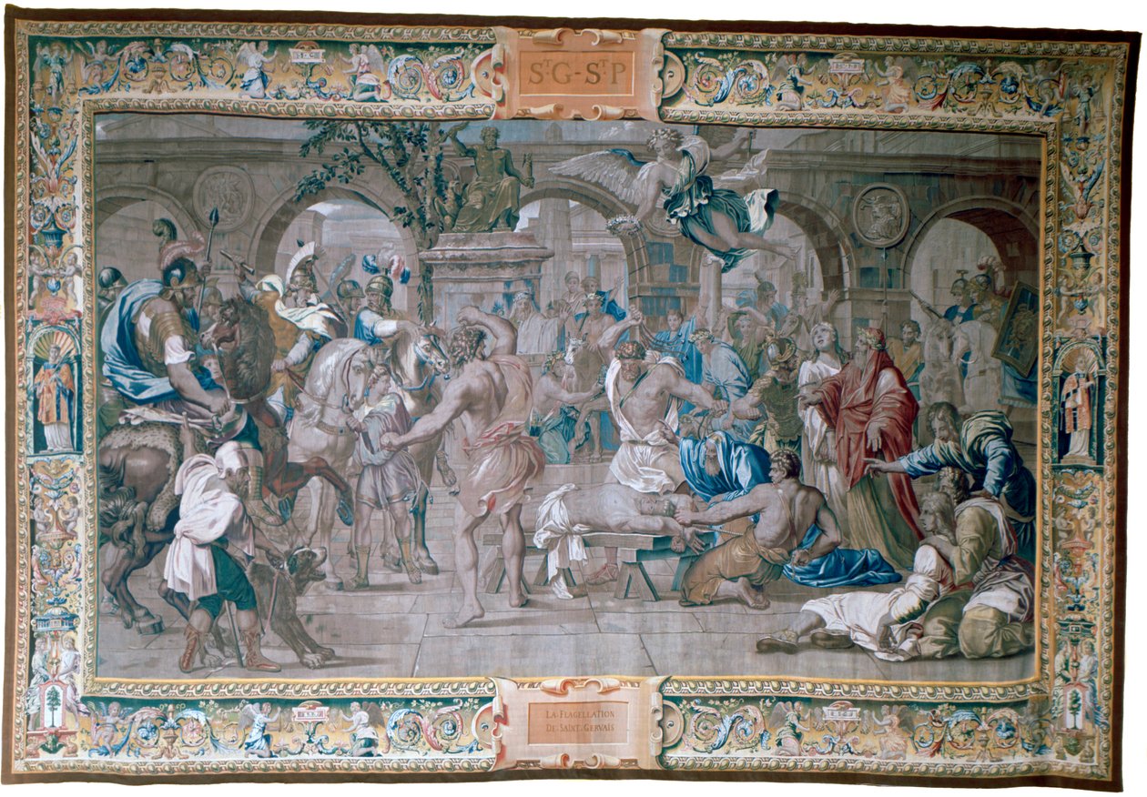 Biczowanie św. Gerwazego, ok. 1620-1670 autorstwa Philippe de Champaigne