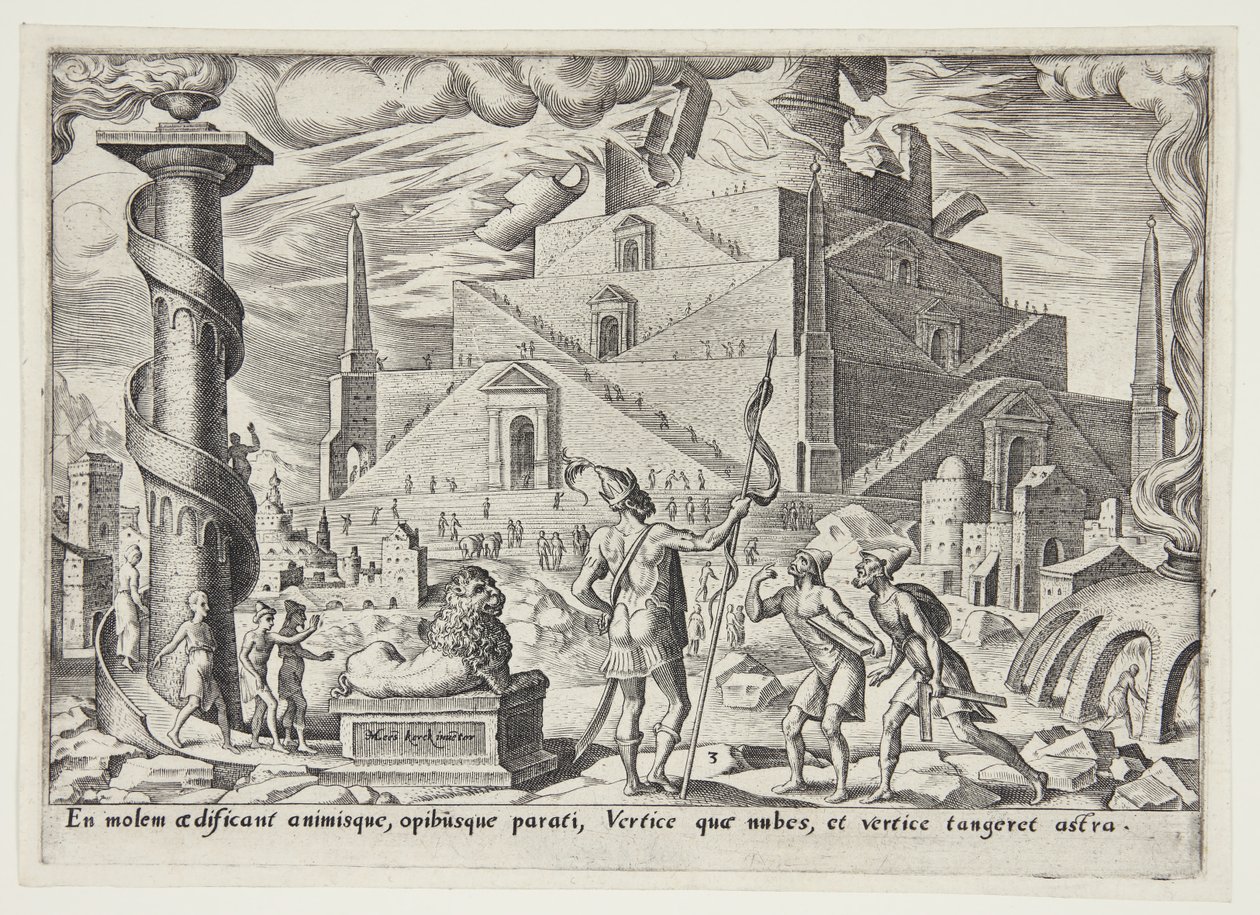 Wieża Babel autorstwa Philips Galle