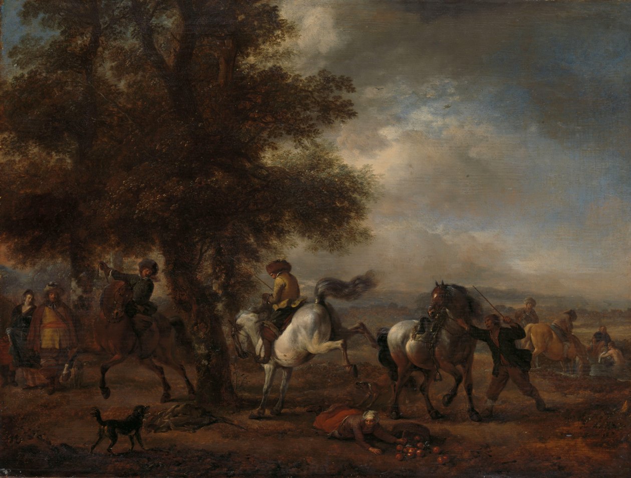 Brykający Szary autorstwa Philips Wouwerman