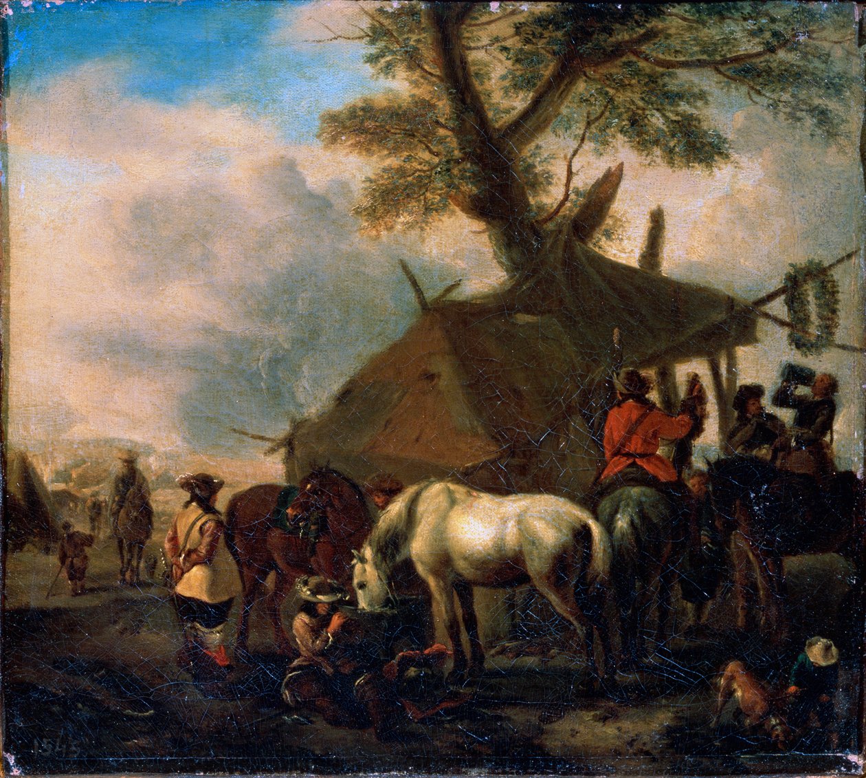 Kąpielisko, XVII wiek. autorstwa Philips Wouwerman