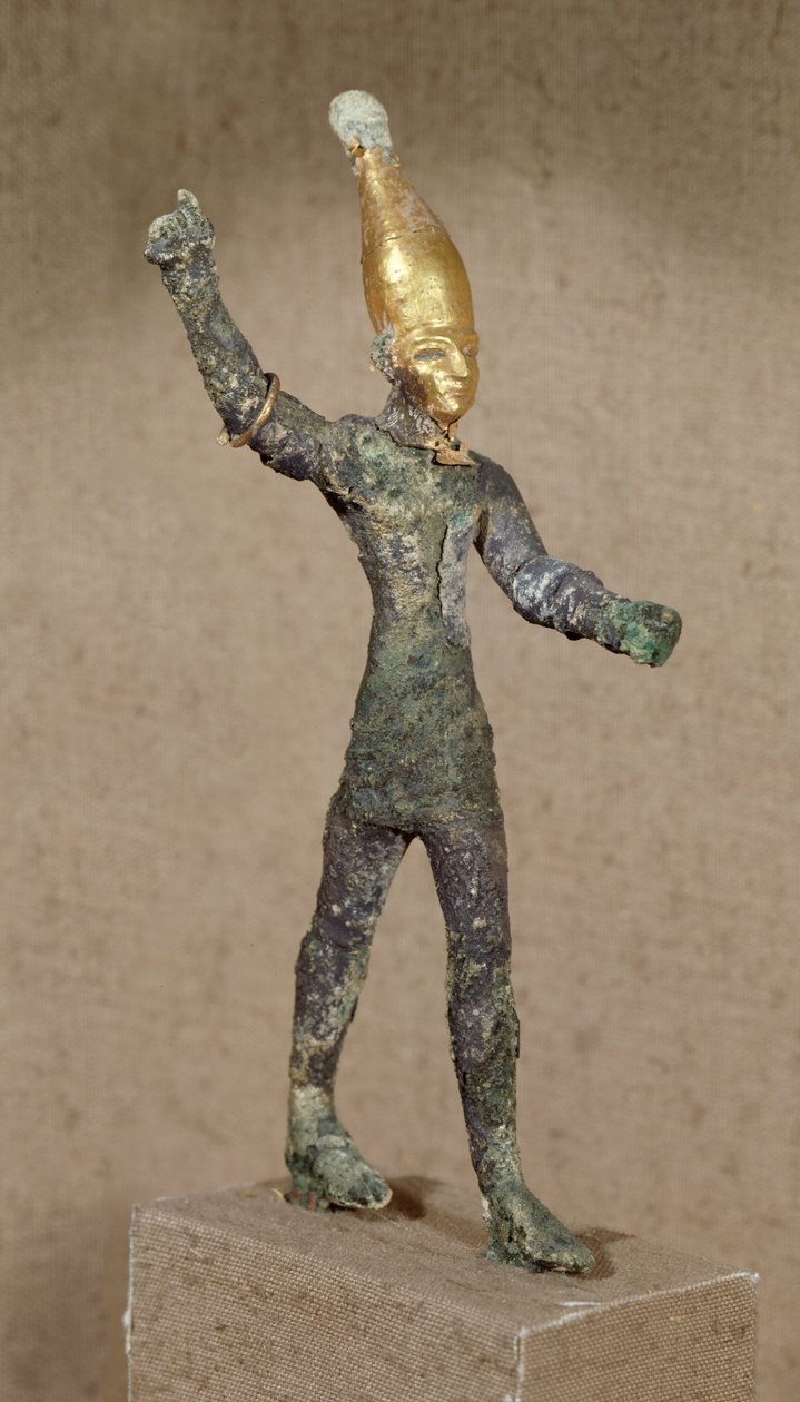 Idol boga Baala, z Ugarit, Syria (brąz) autorstwa Phoenician