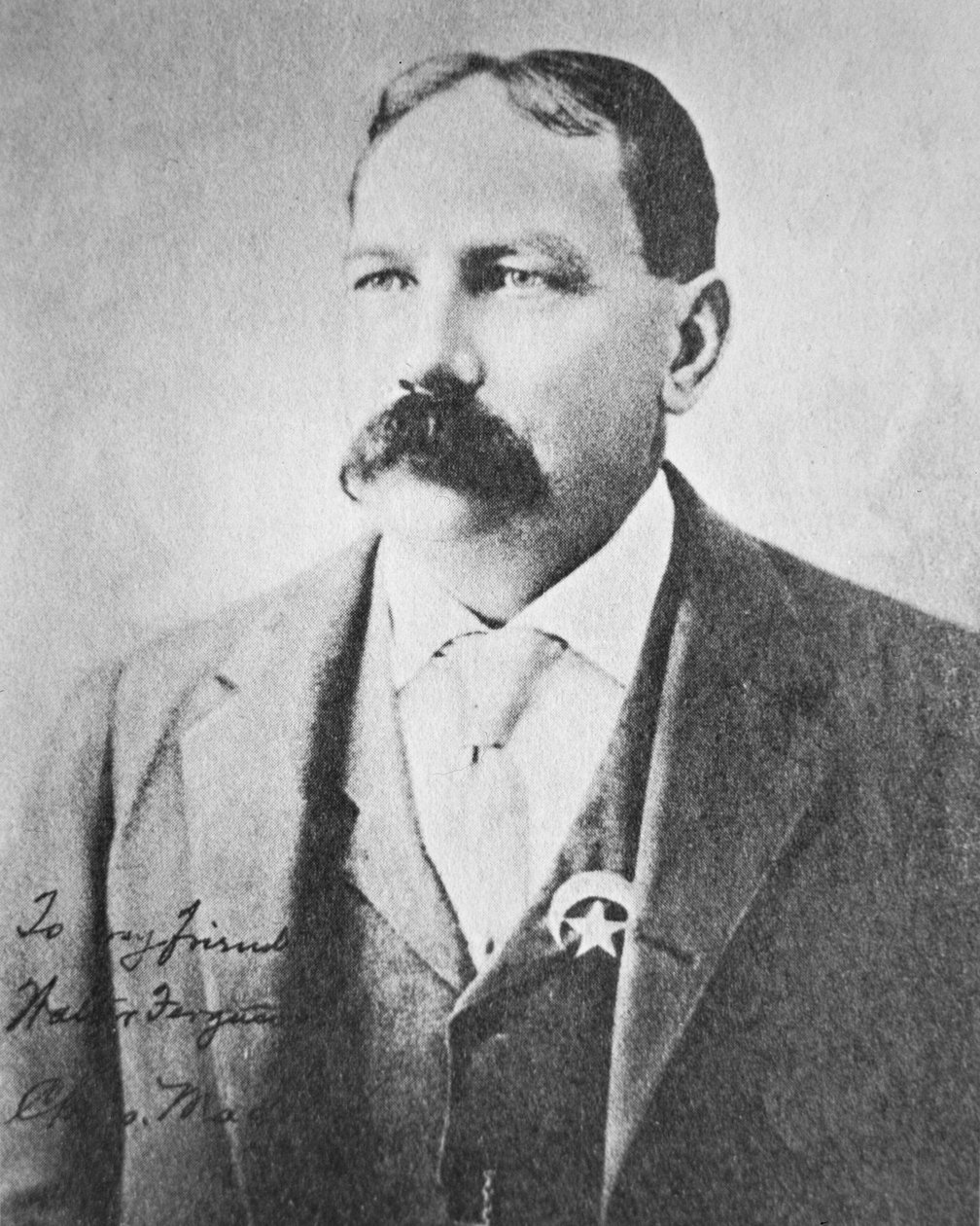 Chris Madsen (1851-1944) (zdjęcie czarno-białe) autorstwa Photographer American