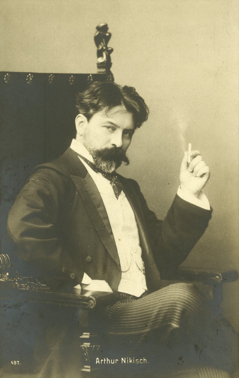 Arthur Nikisch, węgierski dyrygent (zdjęcie czarno-białe) autorstwa Photographer Austrian