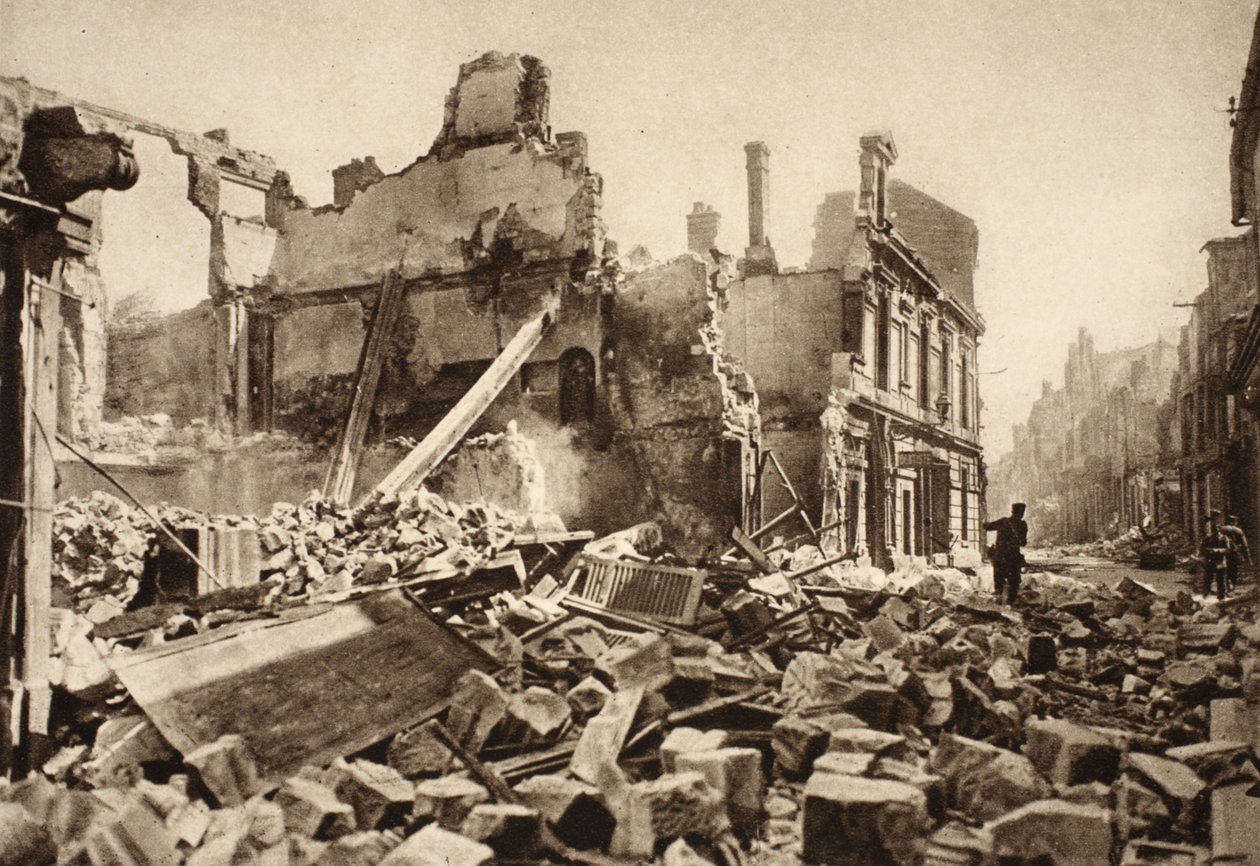 Widok na Rue St. Martin, Soissons autorstwa Photographer German