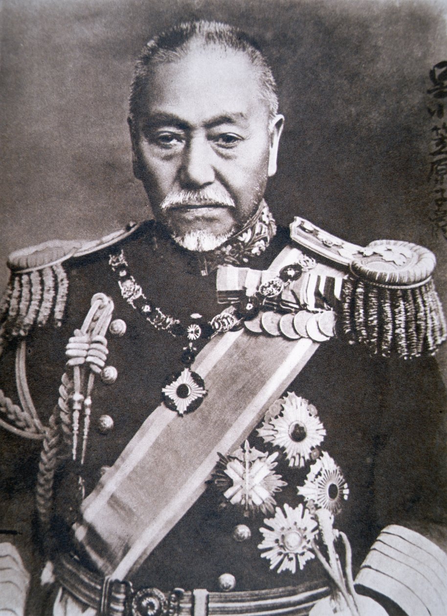 Admirał Togo (zdjęcie czarno-białe) autorstwa Photographer Japanese