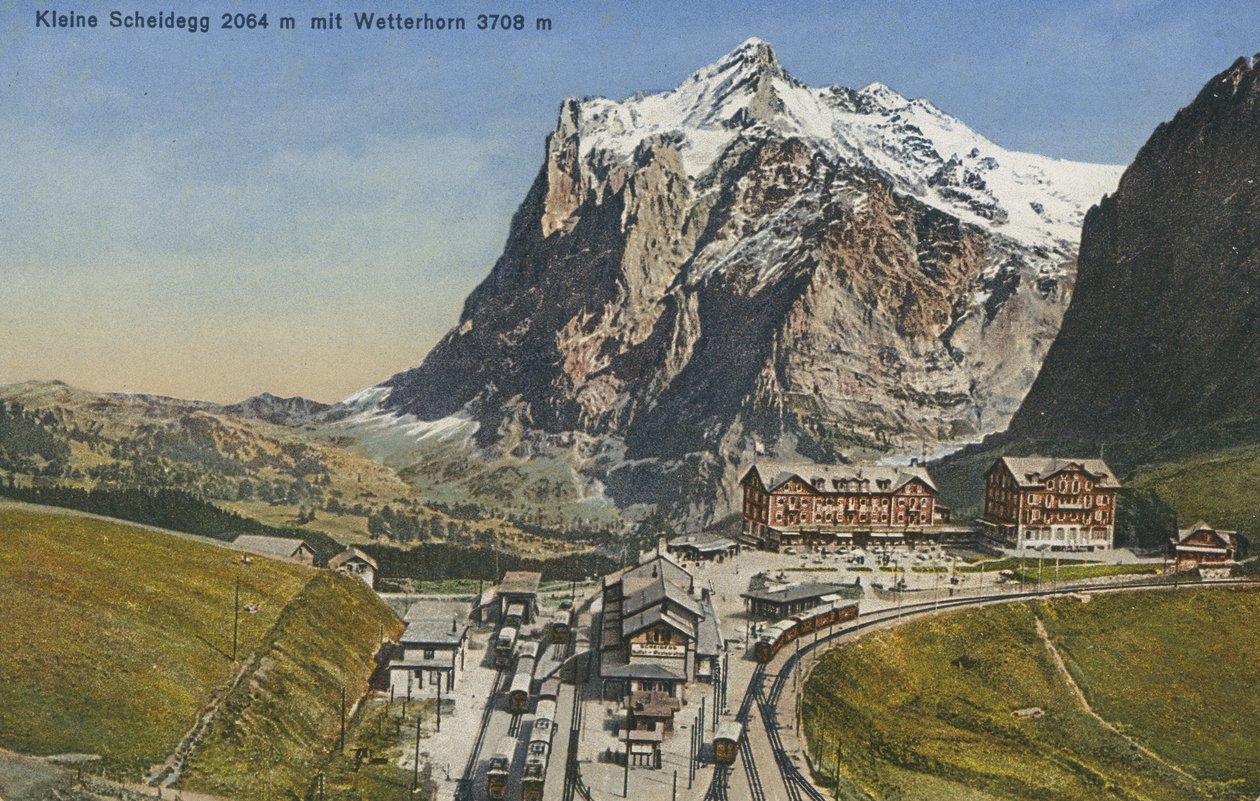 Kleine Scheidegg, Szwajcaria (zdjęcie kolorowe) autorstwa Photographer Swiss
