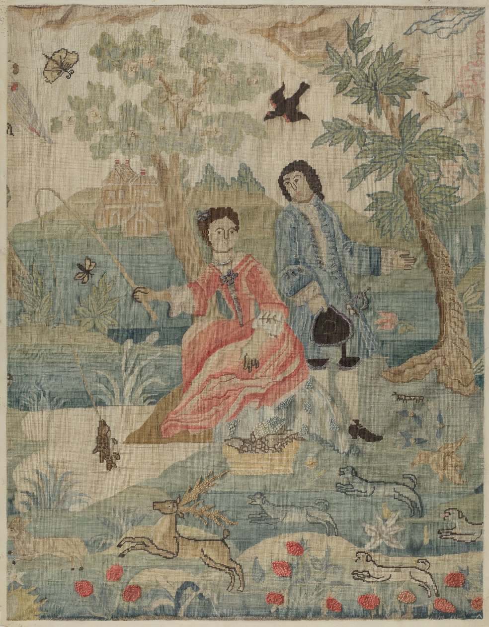 Haft Petit Point, ok. 1900 r. 1937. autorstwa Phyllis Dorr