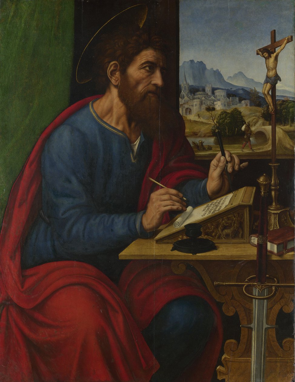 Pismo św. Pawła autorstwa Pier Francesco Sacchi